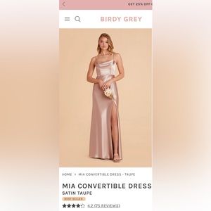 Taupe Birdy Grey MIA CONVERTIBLE DRESS